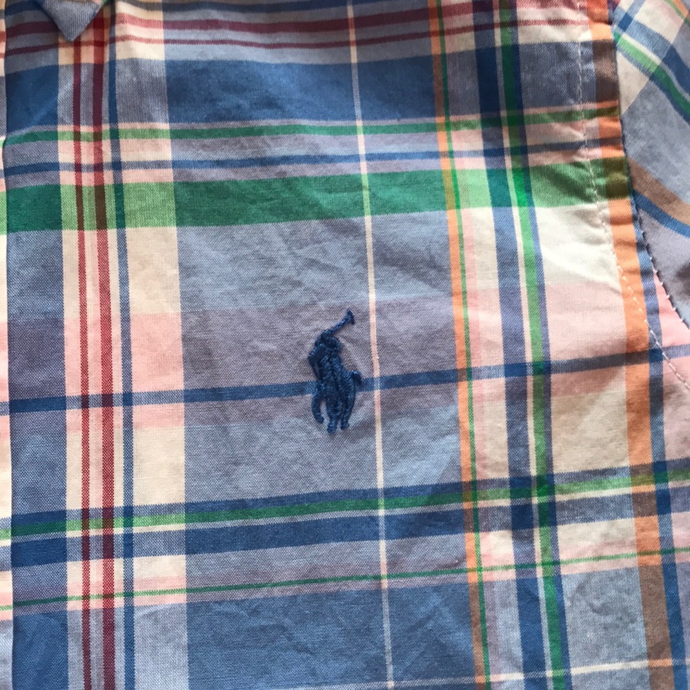 NWT Authentic multi color Ralph Lauren button down - Picture 7 of 7